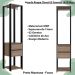 Guarda Roupa Closet 02 Gavetas 183X40cm Preto Montana PRODDY
