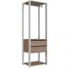 Guarda Roupa Closet 02 Gavetas 183X60cm Branco Montana PRODDY
