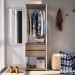 Guarda Roupa Closet 02 Gavetas 183X60cm Branco Montana PRODDY