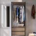 Guarda Roupa Closet 02 Gavetas 183X60cm Preto Montana PRODDY