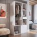 Guarda Roupa Closet 183X100cm Branco PRODDY