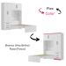 Guarda Roupa Com Cama 4P 3G LIS RG023 Branco Rosa Flex MXM