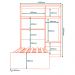Guarda Roupa Com Cama 4P 3G LIS RG023 Branco Rosa Flex MXM