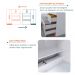 Guarda Roupa Com Cama 4P 3G LIS RG023 Branco Rosa Flex MXM