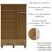 Guarda Roupa Madeira Maciça 3P 2G Espelho 119 cm 1141 Freijo Milani Store