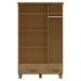 Guarda Roupa Madeira Maciça 3P 2G Espelho 119 cm 1141 Freijo Milani Store