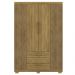 Guarda Roupa Solteiro 120 cm 4 Portas 10088 Nature Brisa VLR