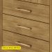 Guarda Roupa Solteiro 120 cm 4 Portas 10088 Nature Brisa VLR