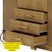 Guarda Roupa Solteiro 120 cm 4 Portas 10088 Nature Brisa VLR