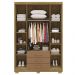 Guarda Roupa Solteiro 120 cm 4 Portas 10088 Nature Camarim VLR