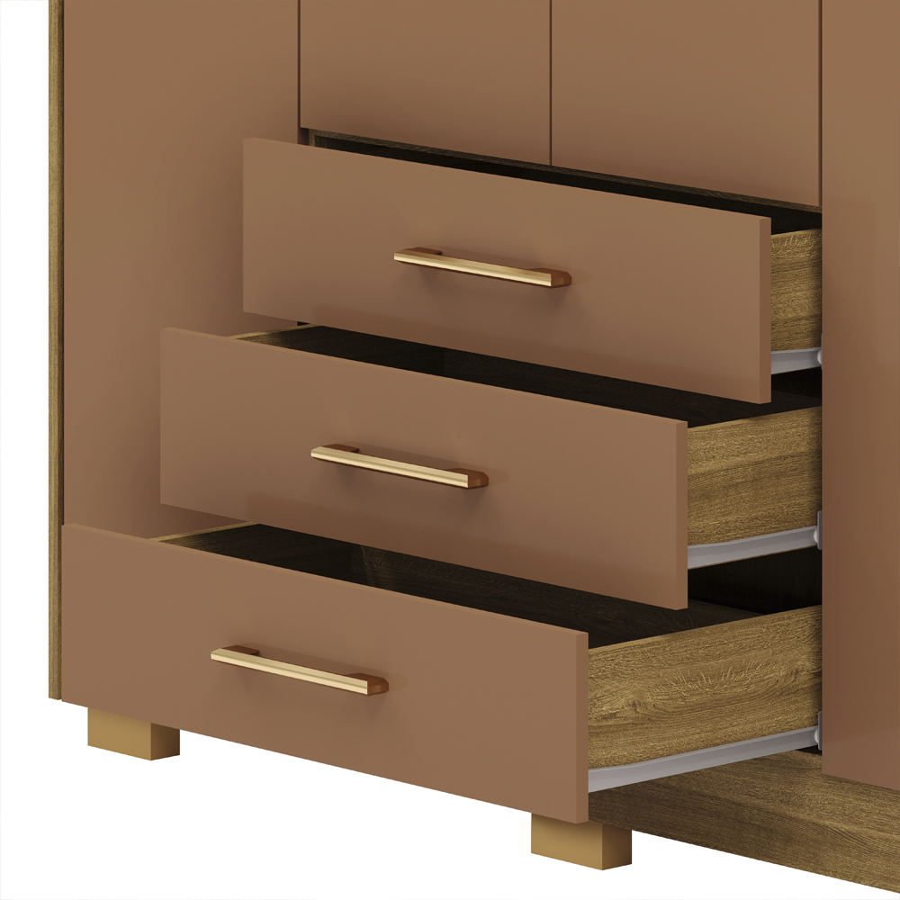 Guarda Roupa Solteiro 120 cm 4 Portas 10088 Nature Camarim VLR