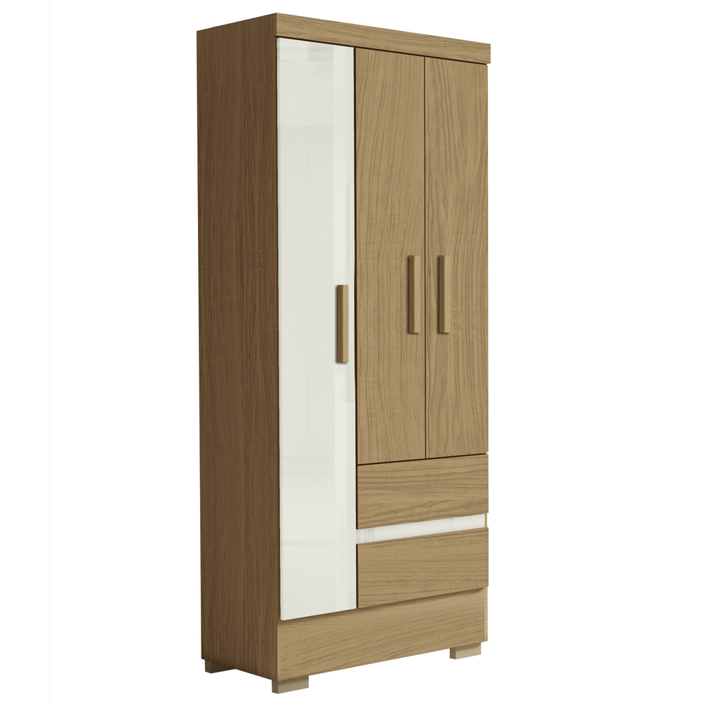 Guarda Roupa Solteiro 3 Portas 2005132 Atacama Off White ARMoveis