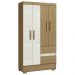 Guarda Roupa Solteiro 4 Portas 2005142 Atacama Off White ARMoveis