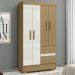 Guarda Roupa Solteiro 4 Portas 2005142 Atacama Off White ARMoveis