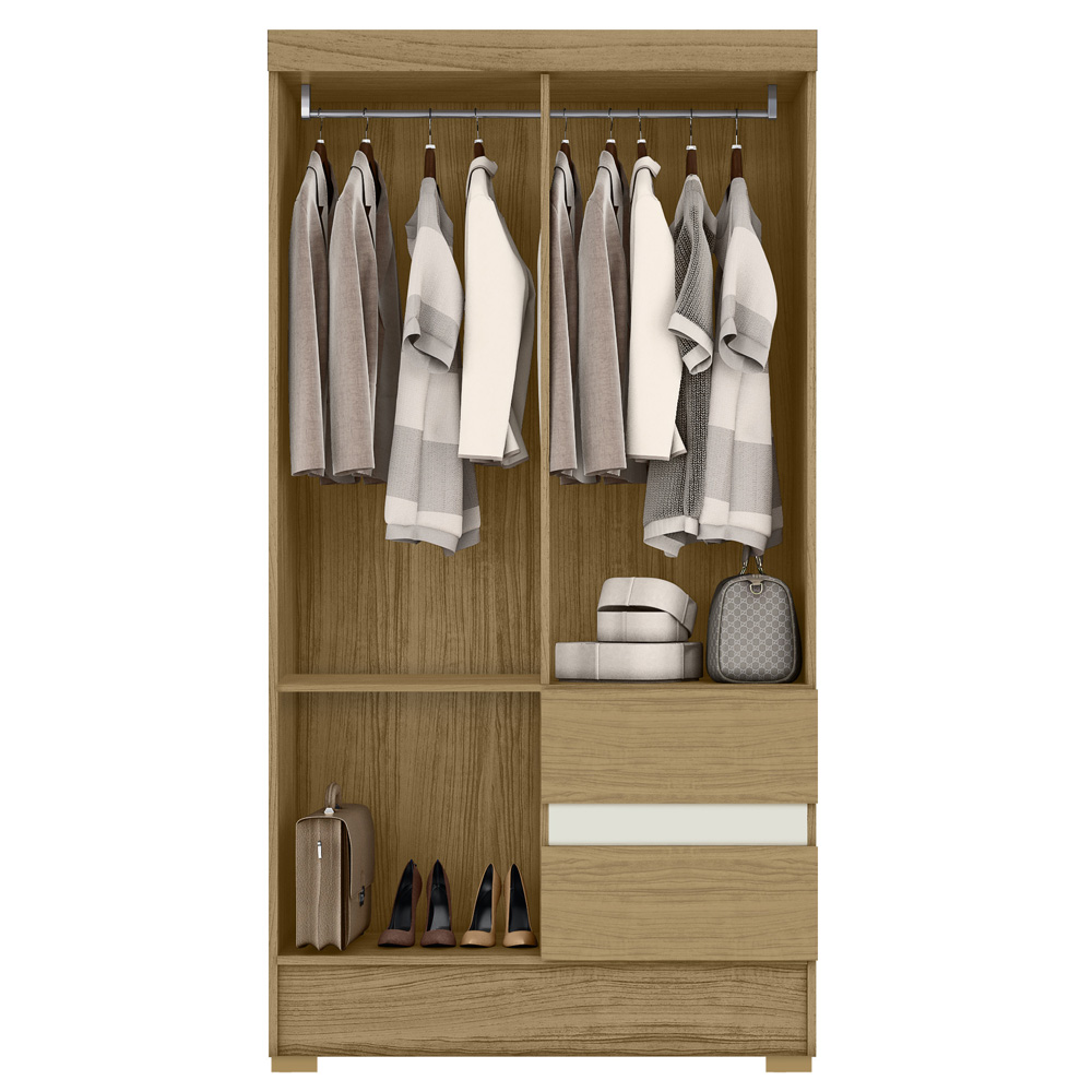 Guarda Roupa Solteiro 4 Portas 2005142 Atacama Off White ARMoveis