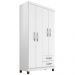 Guarda Roupa Solteiro 4 Portas 3565 Branco Flex INCC