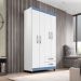 Guarda Roupa Solteiro 4 Portas 3565 Branco Flex INCC