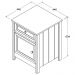 Kit 02 Mesas De Cabeceira 1 Porta e 1 Gaveta 45 cm DM112 Branco
