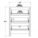 Kit 02 Mesas De Cabeceira 3 Gavetas 45 cm DM111 Branco Dtall