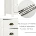 Kit 02 Mesas De Cabeceira Madeira Maciça 46 cm 9130 Branco Freijo Milani Store