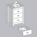 Kit 02 Mesas De Cabeceira Madeira Maciça 46 cm 9130 Branco Freijo Milani Store