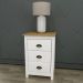 Kit 02 Mesas De Cabeceira Madeira Maciça 46 cm 9130 Branco Freijo Milani Store
