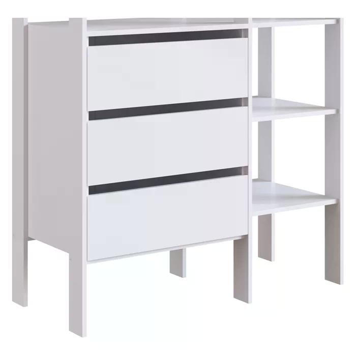Kit 02 Modulos Para Closet 03 Gavetas DB001 Branco PP Milani Store