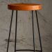 Kit 04 Banqueta Alta Aurum Peroba Preto Bar Cozinha Sala Jantar DHom