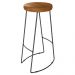 Kit 06 Banqueta Alta Aurum Peroba Preto Bar Cozinha Sala Jantar DHom
