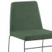 Kit 2 Cadeiras Estofadas Base Em Aço F41 Linho Verde Dmobiliario