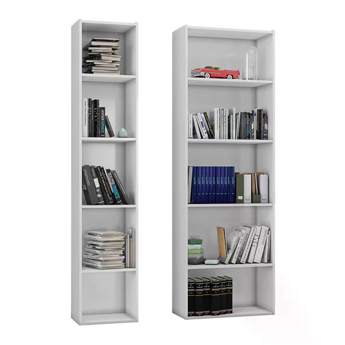 Kit 2 Estantes Livreiro Janaina E Luiza Branco REAJL Moveis