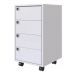 Kit 2 Gaveteiros Para Escritorio 4 Gavetas OB001 Branco PP Milani Store