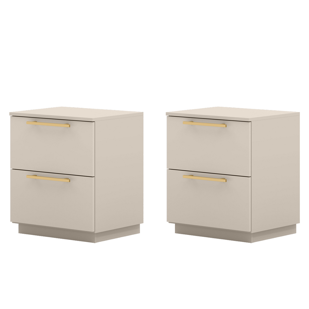 Kit 2 Mesa De Cabeceira 2GV 50 cm DUB 50019 Fendi VLR