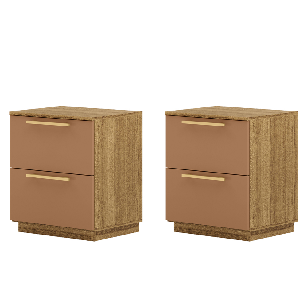 Kit 2 Mesa De Cabeceira 2GV 50 cm DUB 50019 Nature Camarim VLR