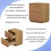 Kit 2 Mesa De Cabeceira 2GV 50 cm DUB 50019 Nature Camarim VLR