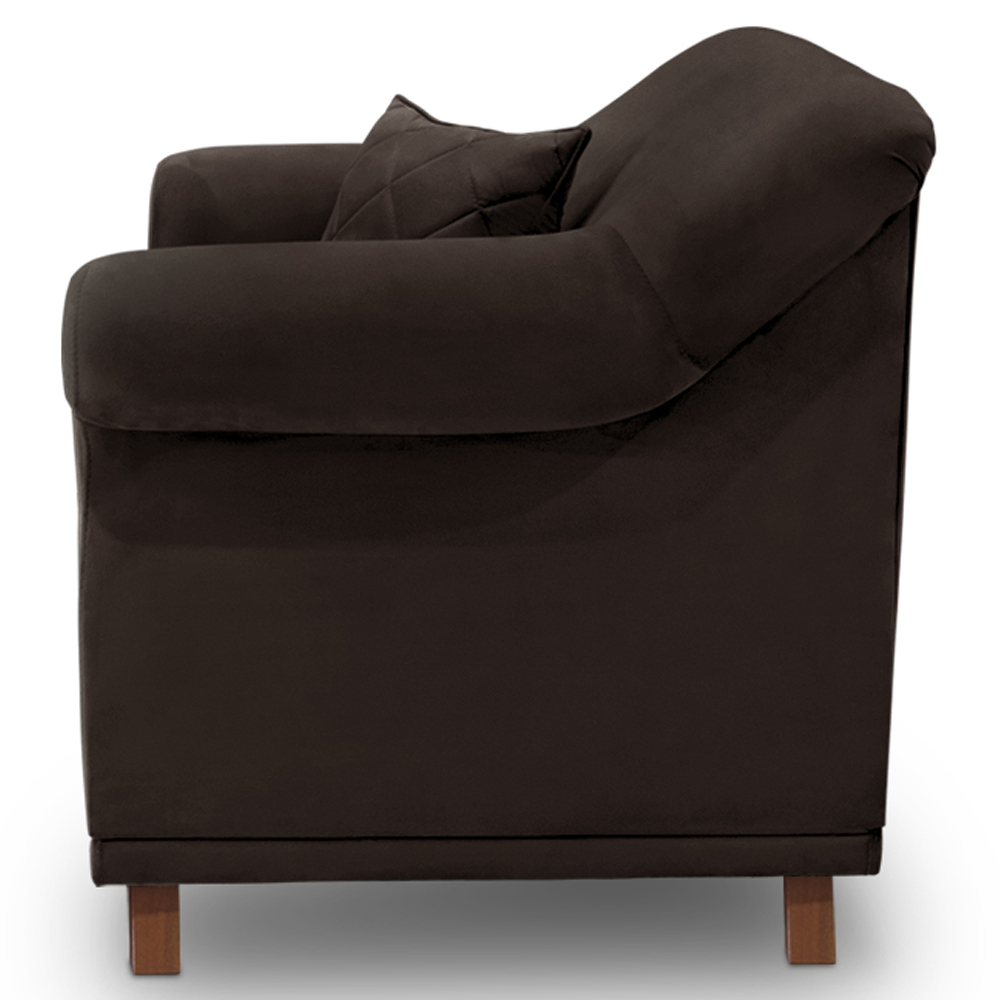 Kit 2 Poltronas Decorativas Retro Polo Suede 1102 Ezz