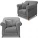 Kit 2 Poltronas Decorativas Retro Polo Veludo 2938 Ezz