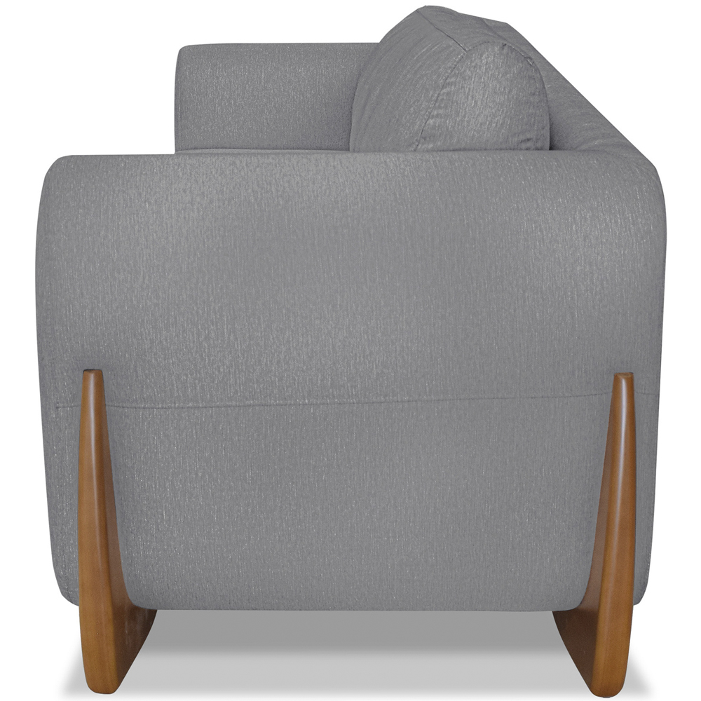 Kit 2 Poltronas Jolie 1 Lugar Pes Boomerang Linho Cinza Ezz