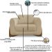 Kit 2 Poltronas Jolie 1 Lugar Pes Boomerang Linho Dourado Ezz