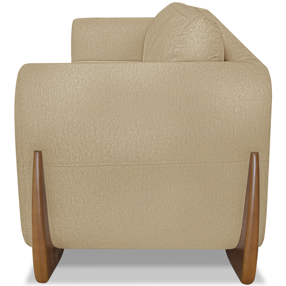 Kit 2 Poltronas Jolie 1 Lugar Pes Boomerang Linho Dourado Ezz