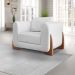 Kit 2 Poltronas Jolie 1 Lugar Pes Boomerang Linho Grigio Ezz