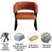 Kit 2 Poltronas Mirela Pes Metal Corino New Dallas VConcept