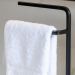 Kit 2 Porta Toalha Lovell Bancada Lavabo Peroba Preto DHom