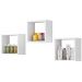 Kit 3 Nichos De Parede Branco REAJL Moveis