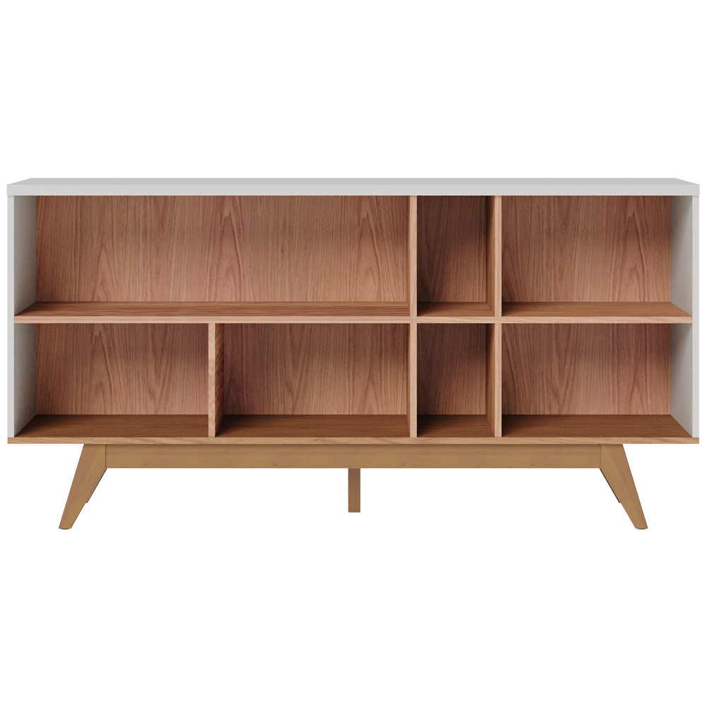 Kit Buffet E Cristaleira Para Sala Noronha Off White Matte Freijo CLB