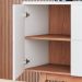 Kit Buffet E Cristaleira Para Sala Noronha Off White Matte Freijo CLB