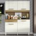 Kit Cozinha Compacta 4 Portas 2003308 121cm Atacama Off White ARMoveis