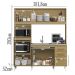 Kit Cozinha Compacta 7 Portas 2001590 Atacama Off White ARMoveis