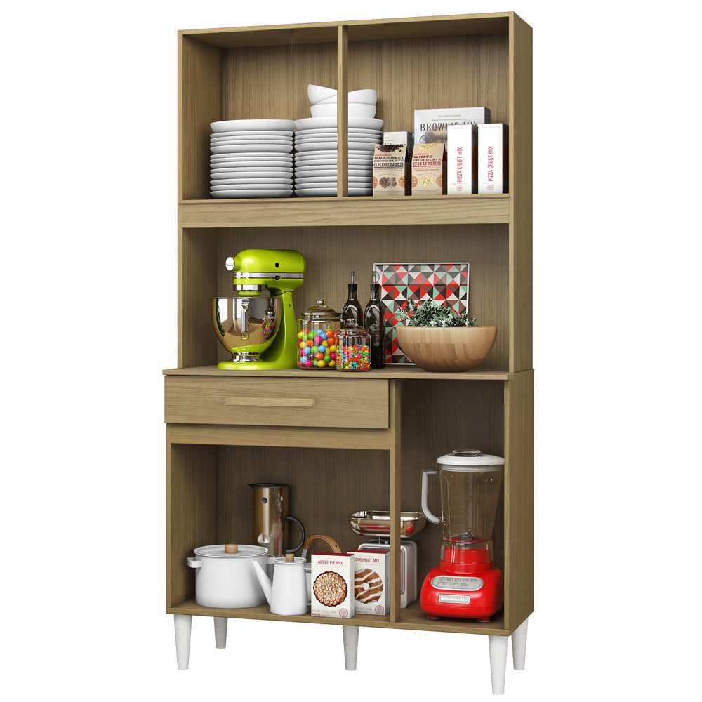Kit Cozinha Compacta 91cm 2004306 Atacama Grafite ARMoveis