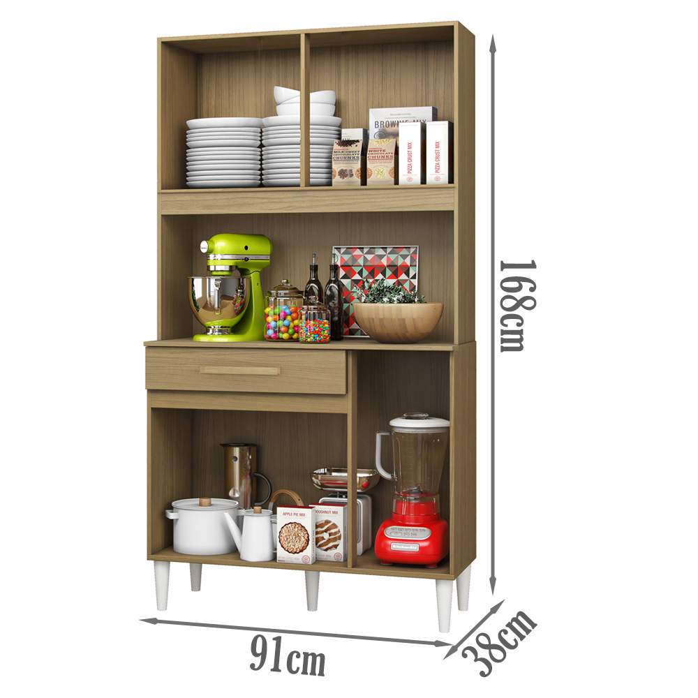 Kit Cozinha Compacta 91cm 2004306 Atacama Grafite ARMoveis